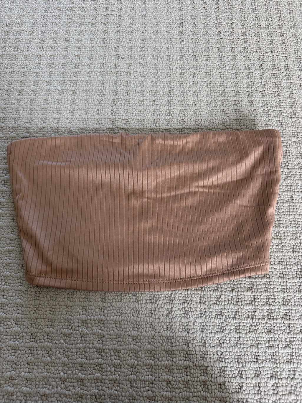 Fashion Nova Women's Ribbed Tube Top In Mauve Brown